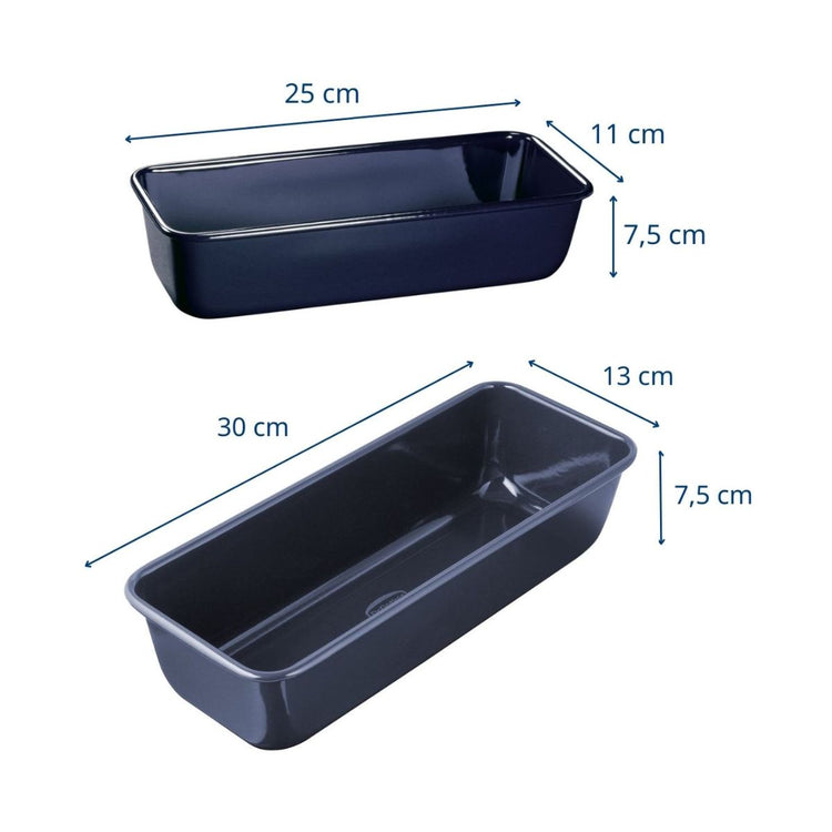 Set de 2 moules à cakes de 25 cm et 30 cm Dr. Oetker Back Liebe