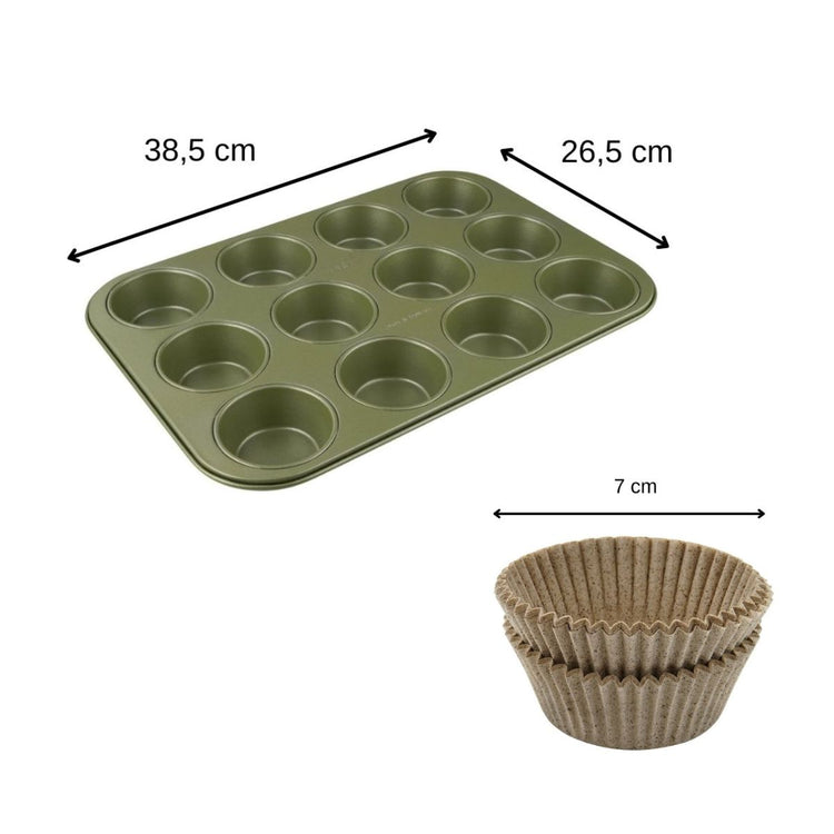 Ensemble 2 pièces spécial muffins Zenker Green Vision