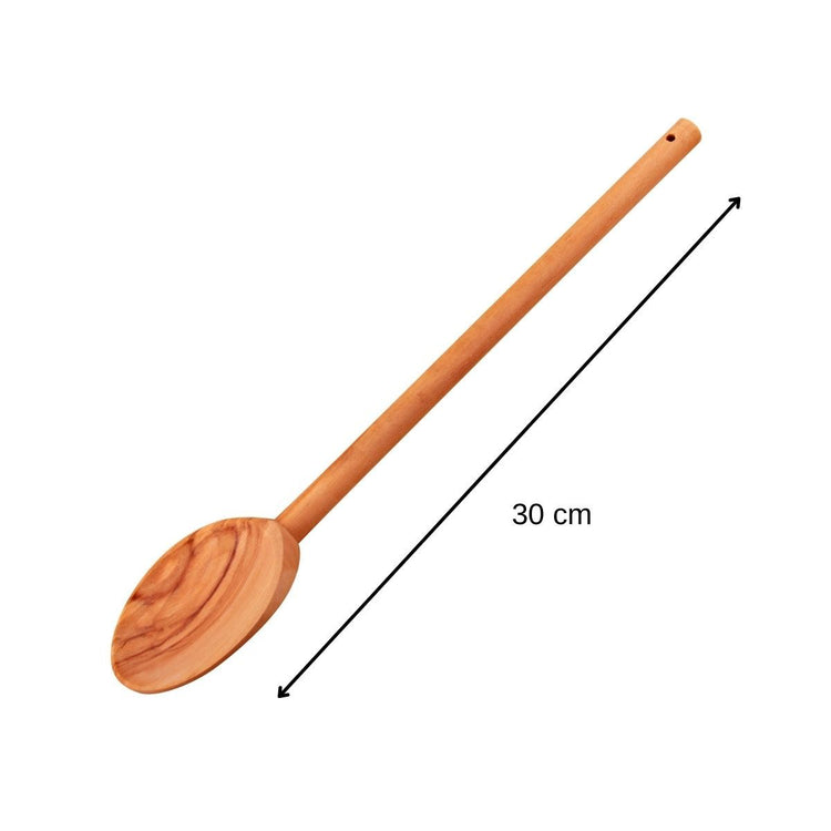 Lot de 2 cuillères de cuisine 30 cm en bois d'olivier Fackelmann