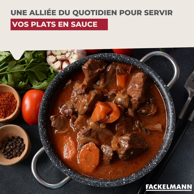 Ensemble de 2 Louches de cuisine inox 28 cm Fackelmann Oxford