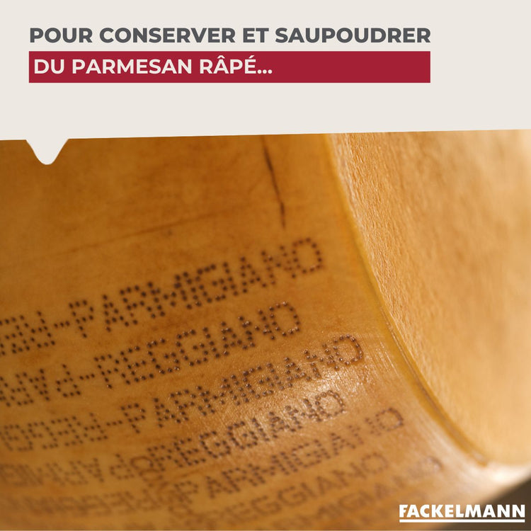 Ensemble de 2 Saupoudreuses en verre et couvercle inox 14 cm Fackelmann Basic