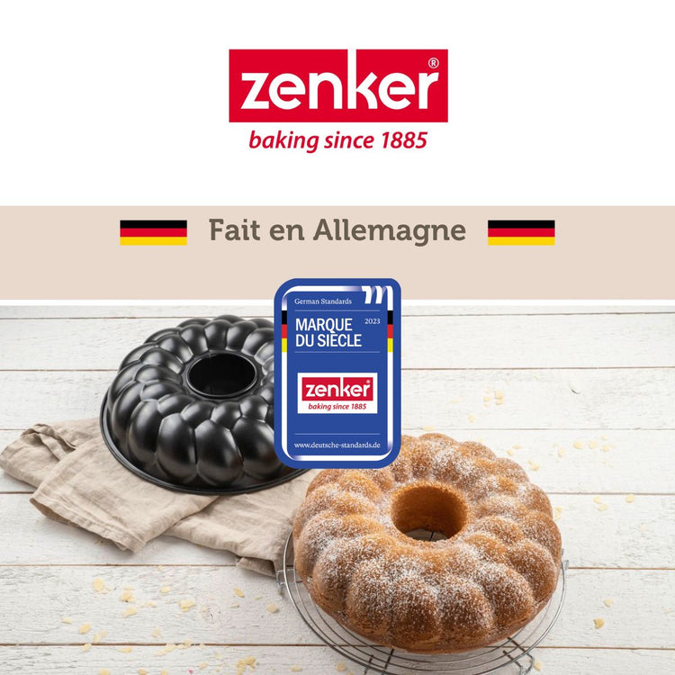 Ensemble de 2 Moules à pain avec cheminée 32 cm Zenker Black Metallic