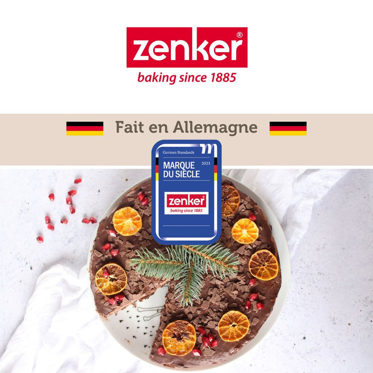 Ensemble de 2 Moules à manqué et à savarin double fond 26 cm Zenker Silver