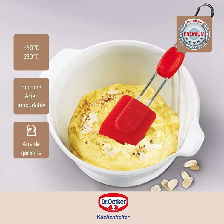 Ensemble de 2 Spatules de pâtisserie en silicone 26,5 cm Dr.Oetker Flexxibel Love