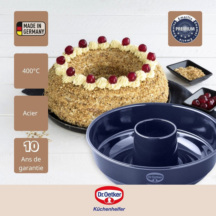 Ensemble de 2 Moules à savarin 26 cm Dr. Oetker Back Liebe
