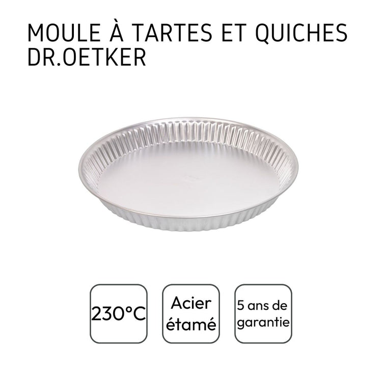 Ensemble de 2 Moules à quiche lorraine 30 cm Dr. Oetker Classics