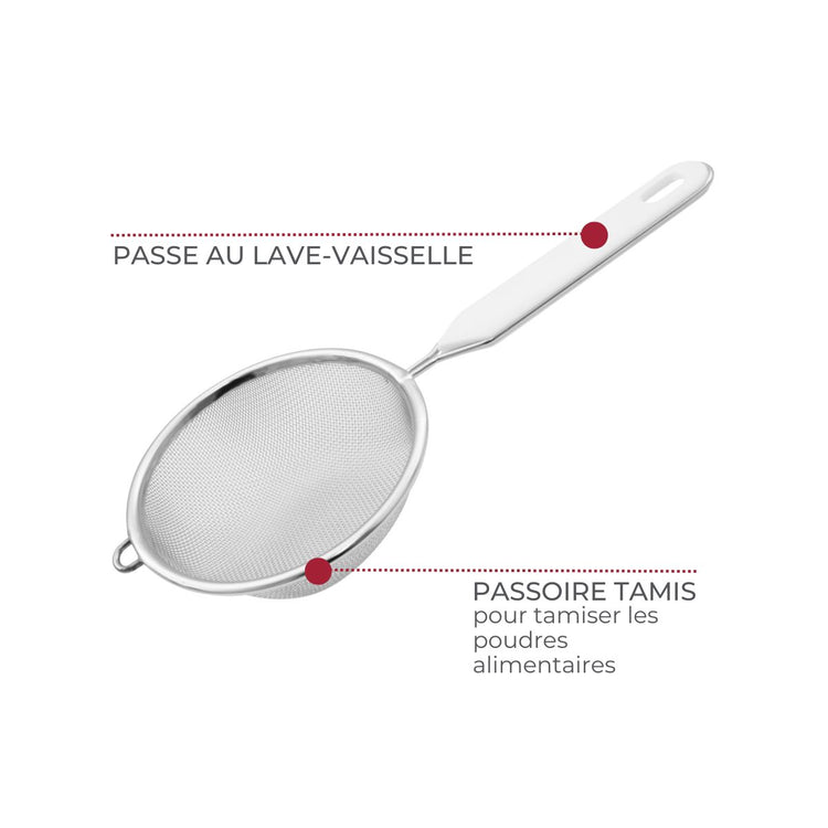 Ensemble de 2 Petites Passoires tamis 10 cm de diamètre Fackelmann Divers