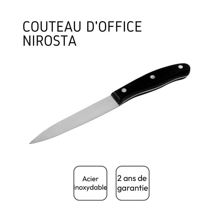 Ensemble de 2 Couteaux d'office universel 22 cm Nirosta Fit