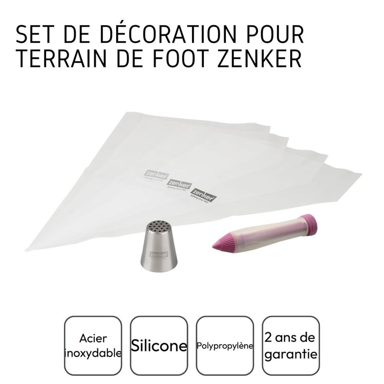 Set de 2 poches à douilles et stylo de décoration Zenker Spécial Football
