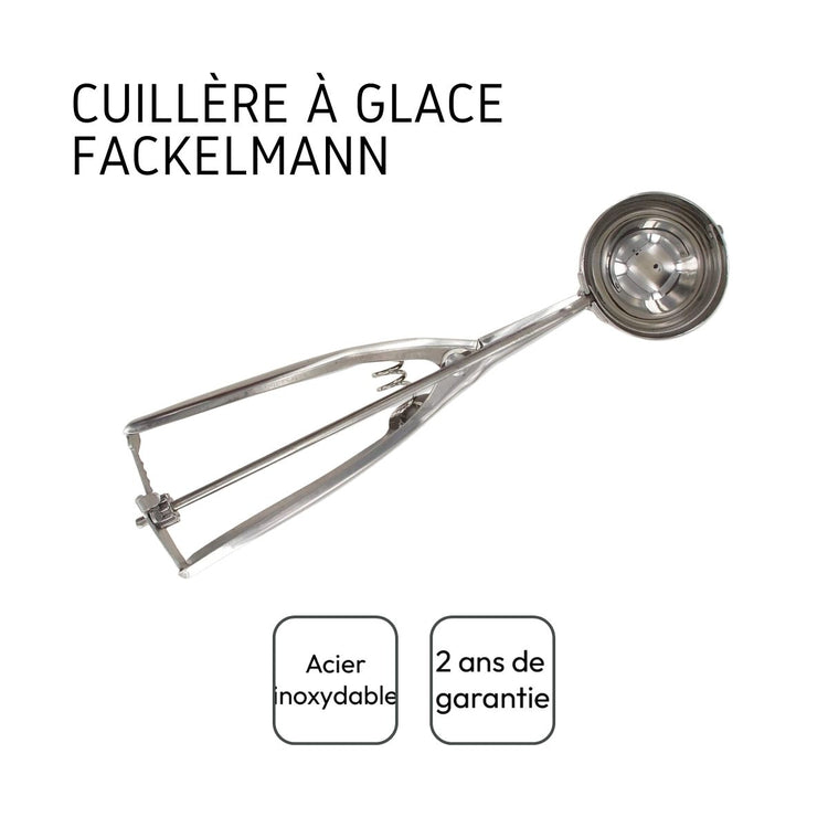 Set de 2 ustensiles de cuisine cuillère à glace inox Fackelmann Basic