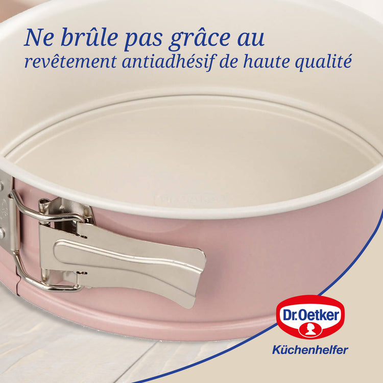 Ensemble de 2 Moules à manqué à charnière 20 cm Dr. Oetker Rétro