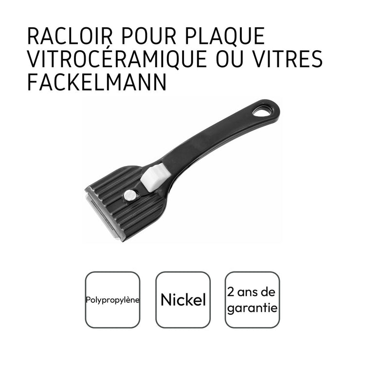 Ensemble de 2 Racloirs pour plaque vitrocéramique Fackelmann