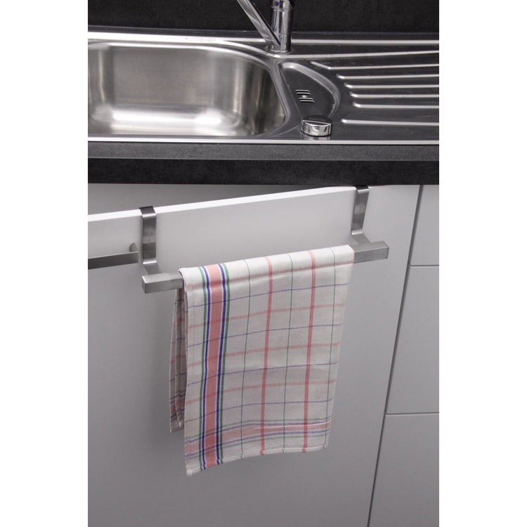 Ensemble de 2 porte-serviettes et torchons extensible inox Fackelmann Tecno