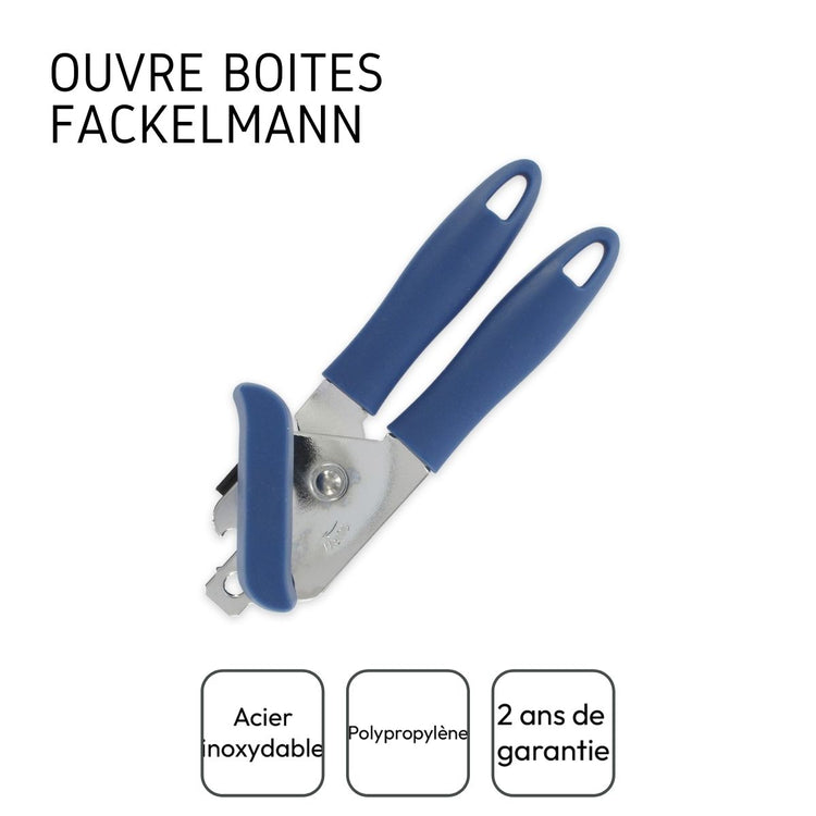 Set de 2 ouvre-boîtes en plastique et acier Fackelmann Elemental
