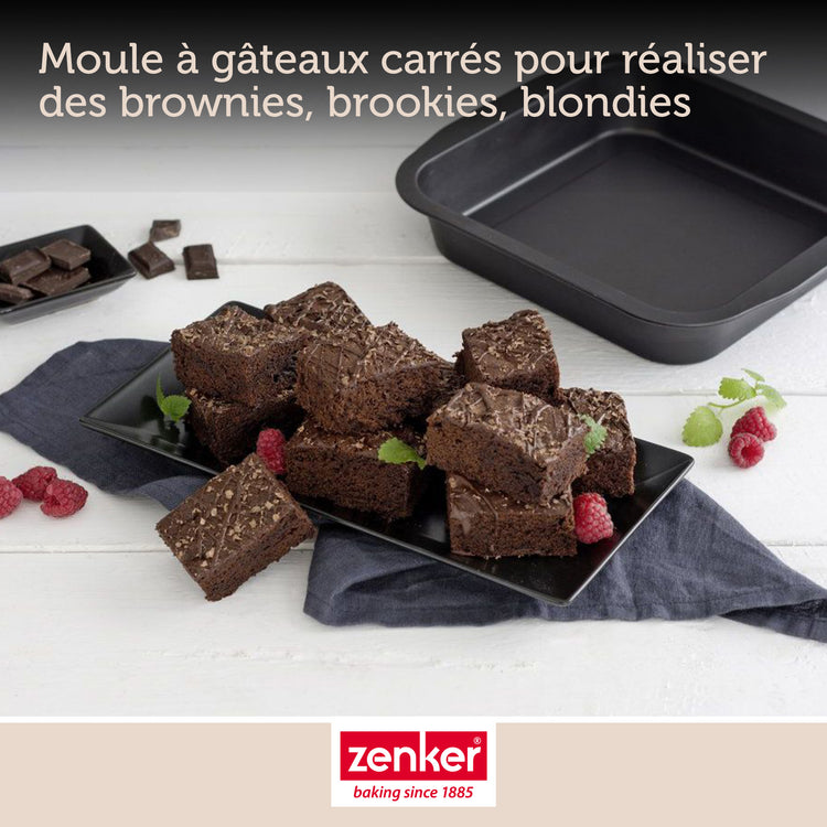 Ensemble de 2 Moules à brownie 27 x 26 cm Zenker Special Creative