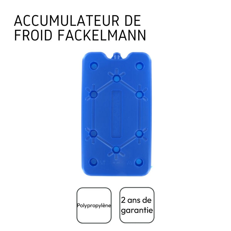 Bloc de glace extra plat 400 grammes Fackelmann Move