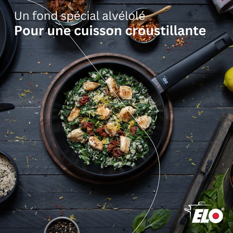 Poêle 24 cm antiadhésive sans PFAS Elo Smart Wave
