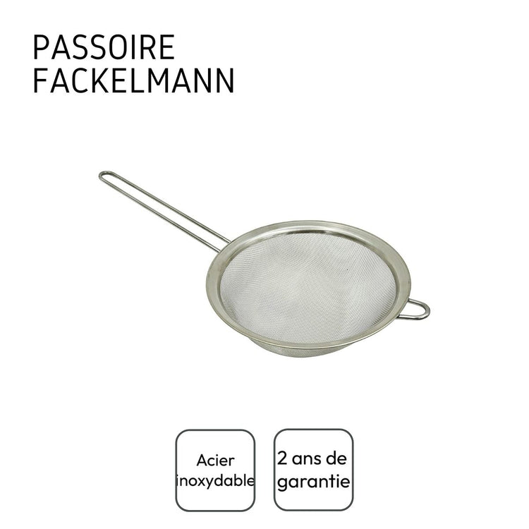 Duo Passoire tamis 19 cm et Chinois conique 30 cm Fackelmann Basic