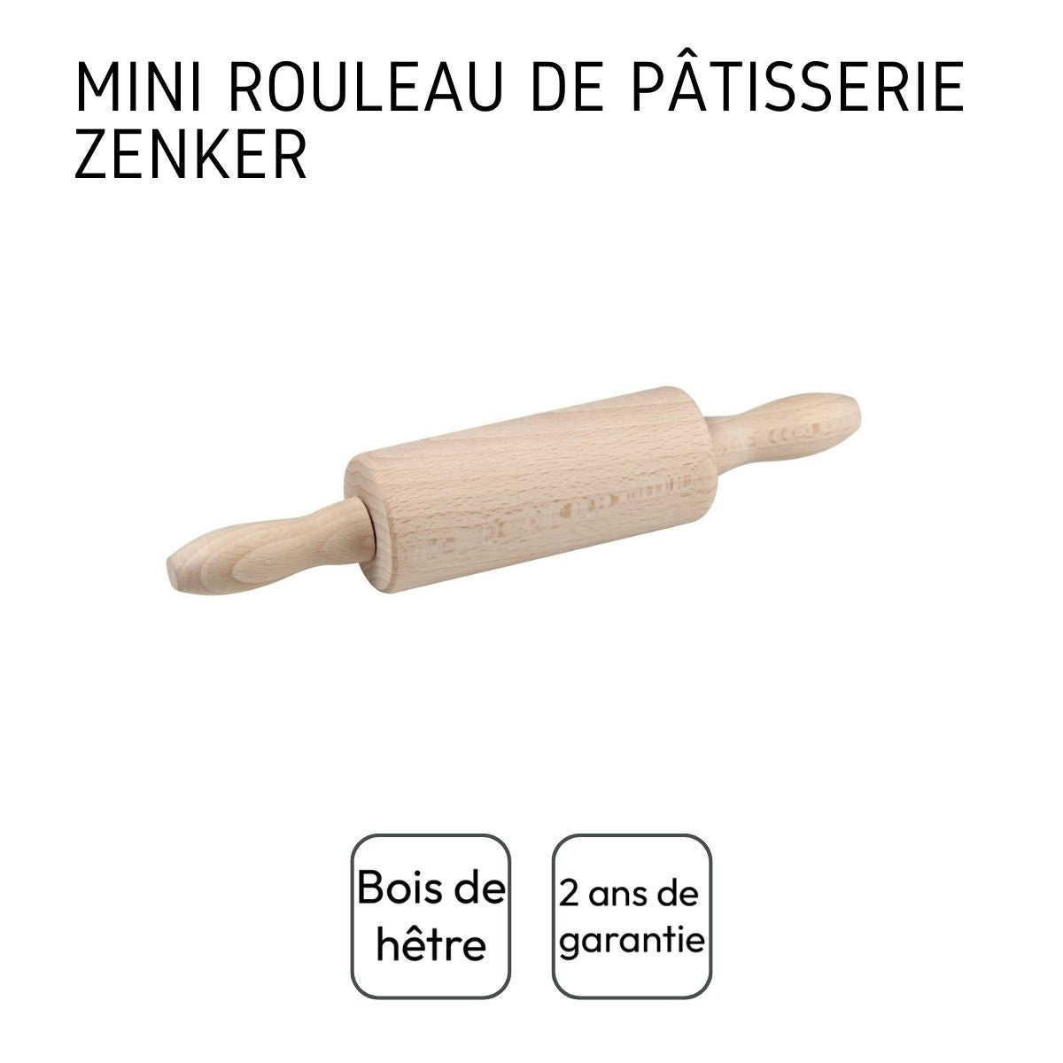 Mini rouleau à pâtisserie en bois Zenker