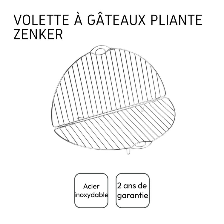 Présentoir à gâteau pliable en inox Zenker
