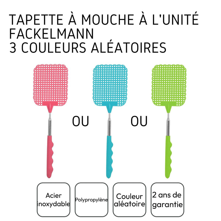 Tapette à mouche avec manche télescopique Fackelmann Tecno