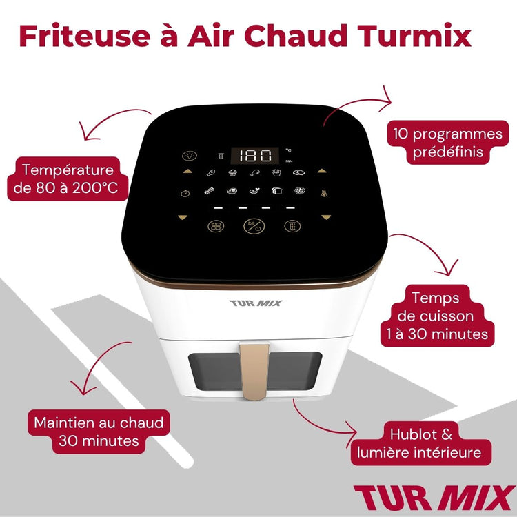 Friteuse à air chaud 3,5 L Turmix