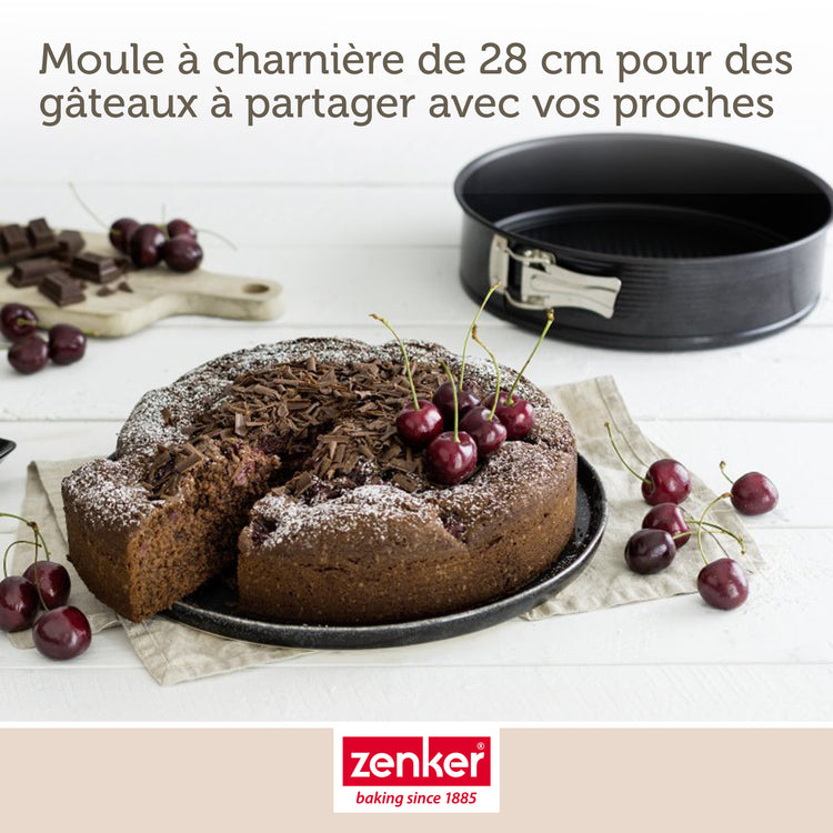 Moule à manqué à charnière 28 cm Zenker Black Metallic