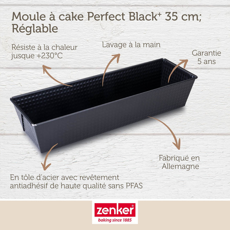 Moule à cake 35 x 11,5 x 7 cm Zenker PerfectBack+