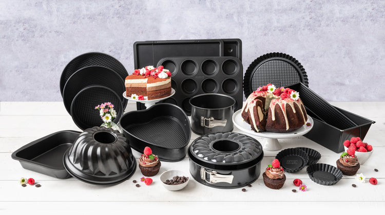 Moule à muffins 6 empreintes 28 x 19 cm Zenker Perfect Black +