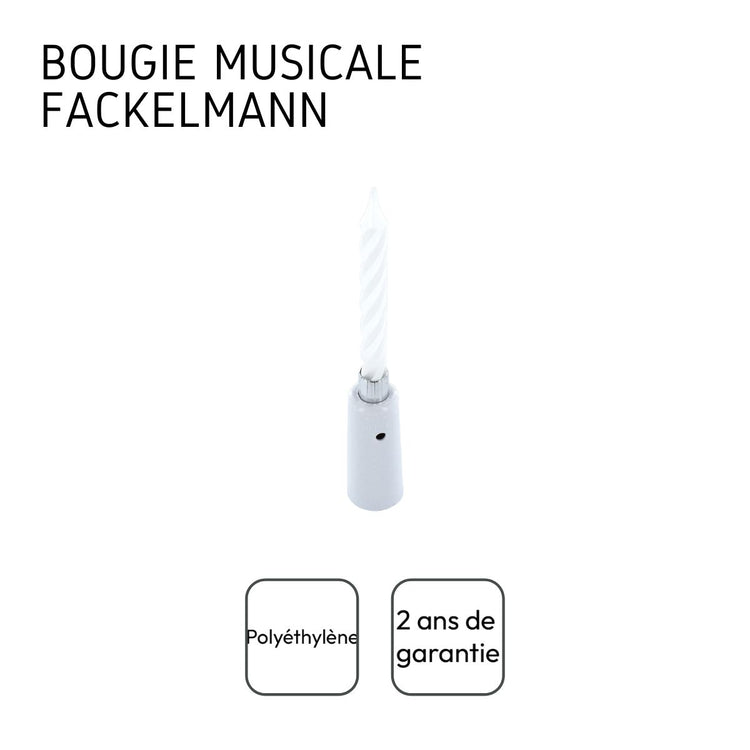 Bougie anniversaire musicale Fackelmann