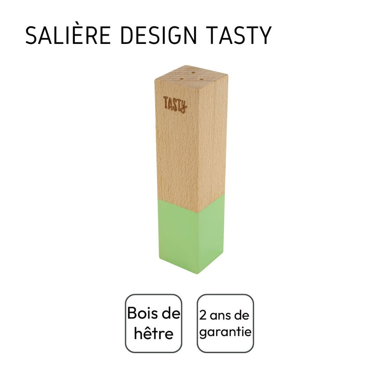 Salière en bois Tasty Green