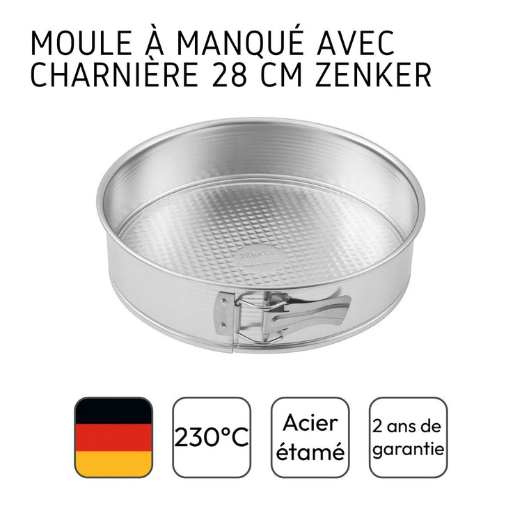 Moule à manqué à charnière 28 cm Zenker Silver
