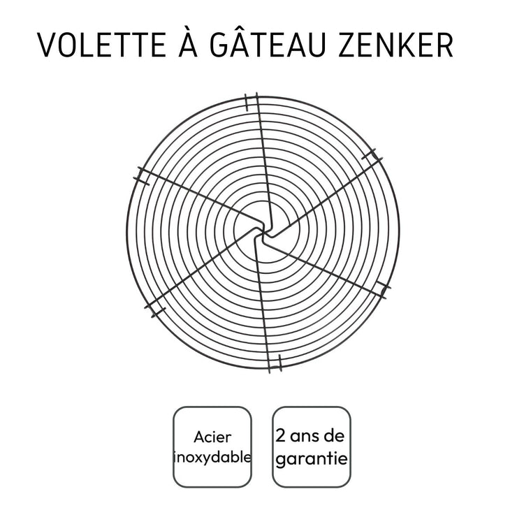 Volette à gâteau métal avec revêtement anti-adhésif 30 cm Zenker