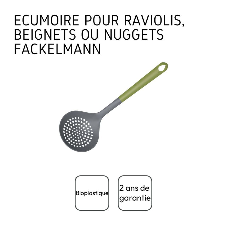 Ecumoire de cuisine en bioplastique 34 cm Fackelmann Gamme Zéro