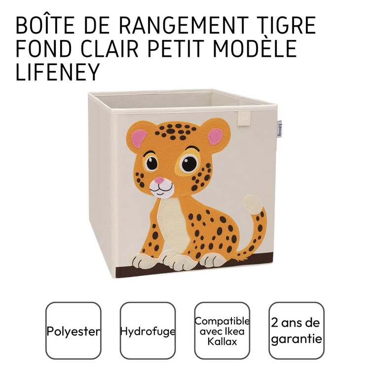 Boîte de rangement "tigre" , compatible avec l'étagère IKEA KALLAX Lifeney