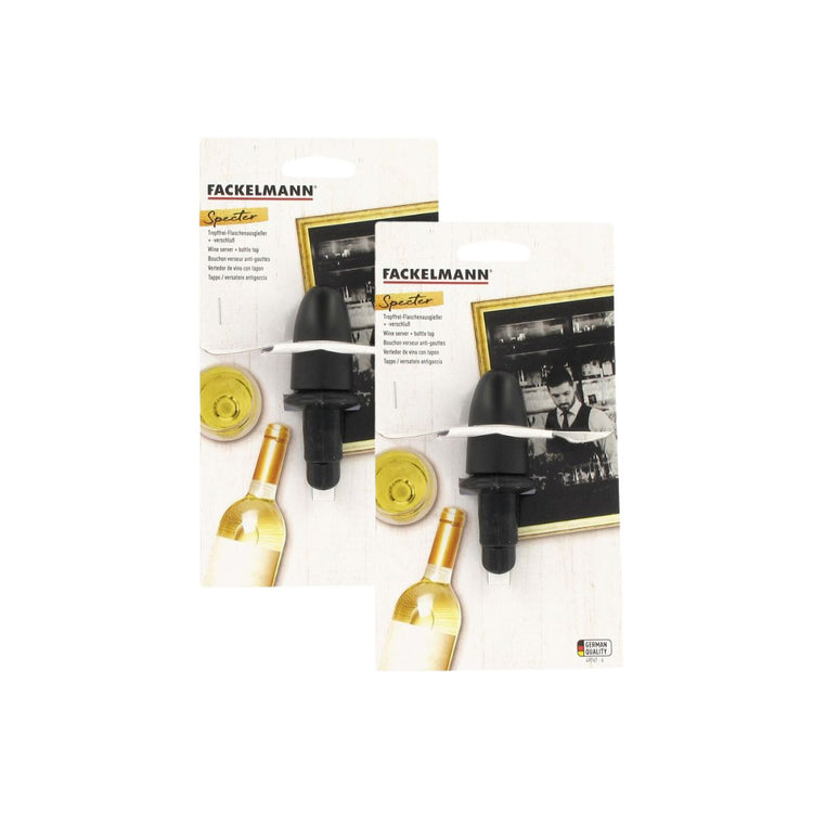 Lot de 2 bouchons verseurs pour le vin Fackelmann Spectre