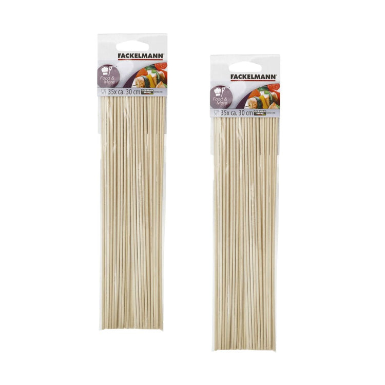 Lot de 70 pics à brochettes de 30 cm Fackelmann Wood Edition