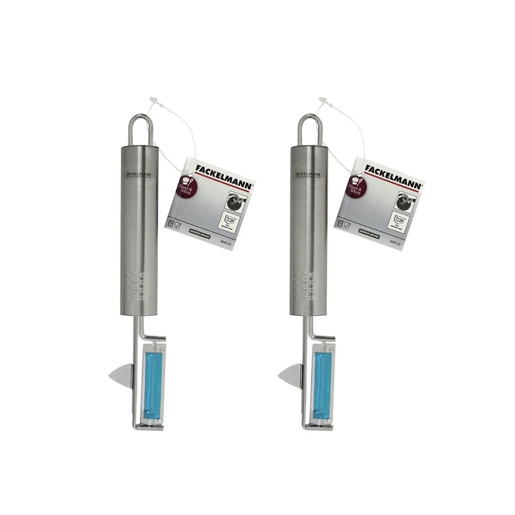 Lot de 2 éplucheur à légumes inox 19 cm Fackelmann Ovale