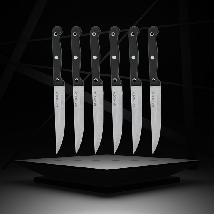 Lot de 6 couteaux à steak Nirosta Mega 21 cm