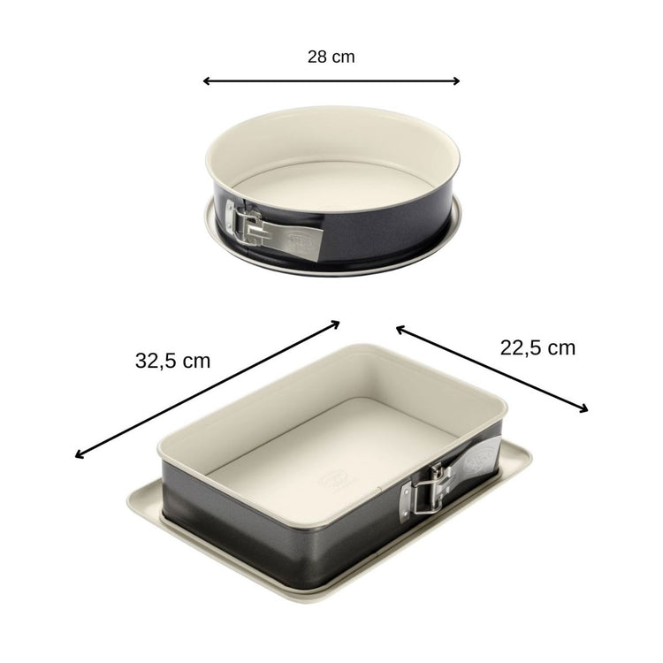 Moule à manqué 28 cm et moule rectangulaire 28 x 18 cm Dr. Oetker Back Trend