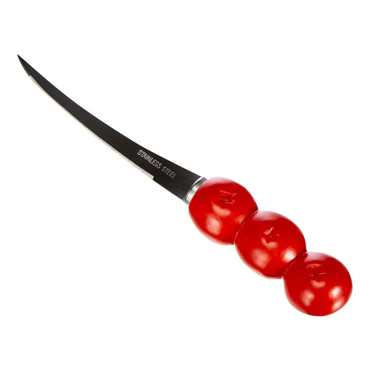 Lot de 4 couteaux à tomates lame crantée 11 cm Fackelmann