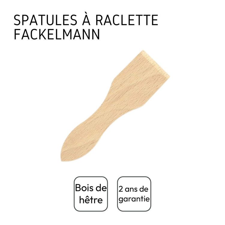 Lot de 12 spatules à raclette en bois FSC Fackelmann