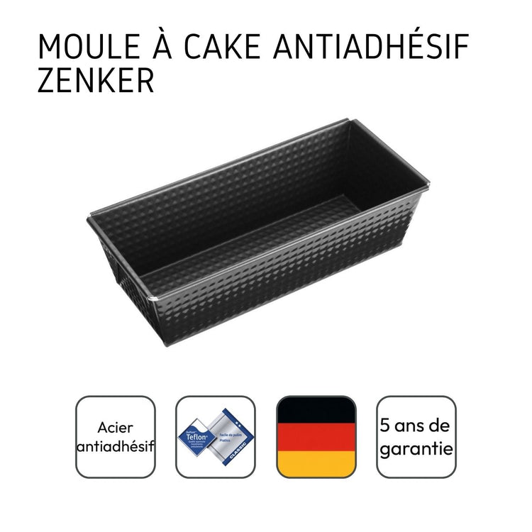 Lot de 2 moules à cake 30,5 cm Zenker Black Metallic