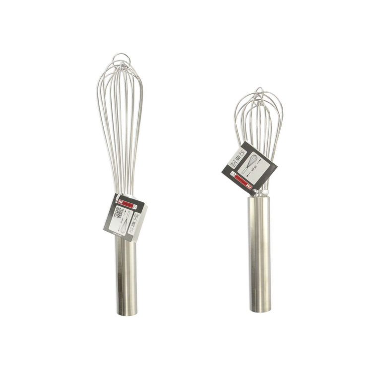 Lot de 2 fouets de cuisine ou de pâtisserie en inox 25 cm et 30 cm FM Professional Pâtisserie