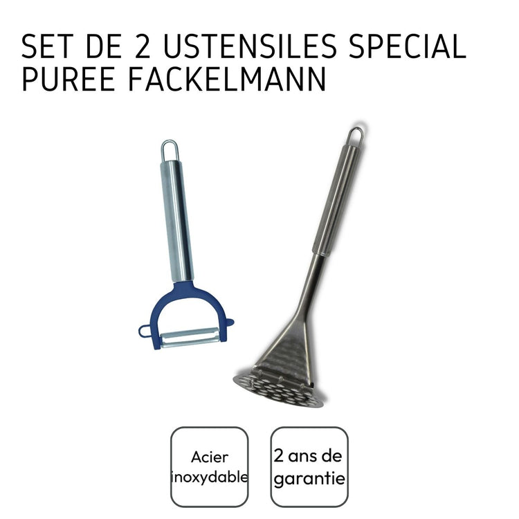 Ensemble de 2 ustensiles spécial purée Fackelmann Elemental