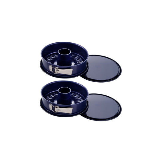 Lot de 2 moules à manqué à charnière avec fond à savarin 26 cm Dr Oetker Back Liebe