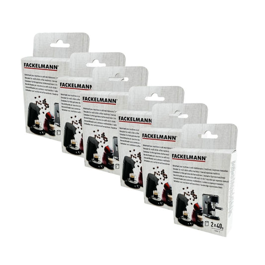 Ensemble de 6 Sachets détartrants pour machines à café Fackelmann Petit Déjeuner