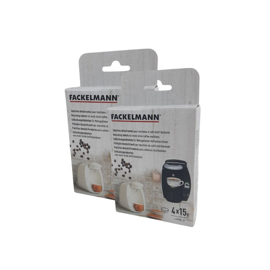 Ensemble de 2 Tablettes détartrantes pour machines à café multi-boissons Fackelmann Petit-déjeuner