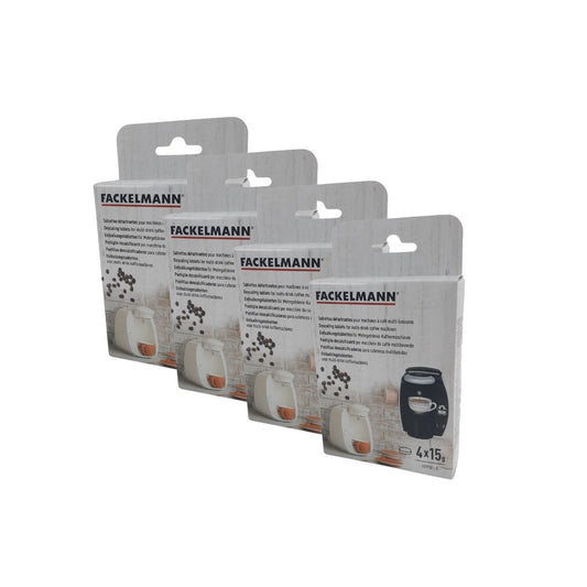 Ensemble de 4 Tablettes détartrantes pour machines à café multi-boissons Fackelmann Petit-déjeuner
