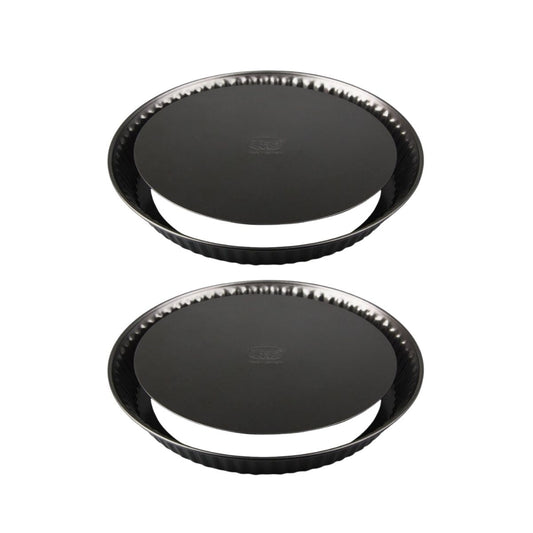 Ensemble de 2 Moules à tartes 26 cm avec fond amovible Dr. Oetker Tradition